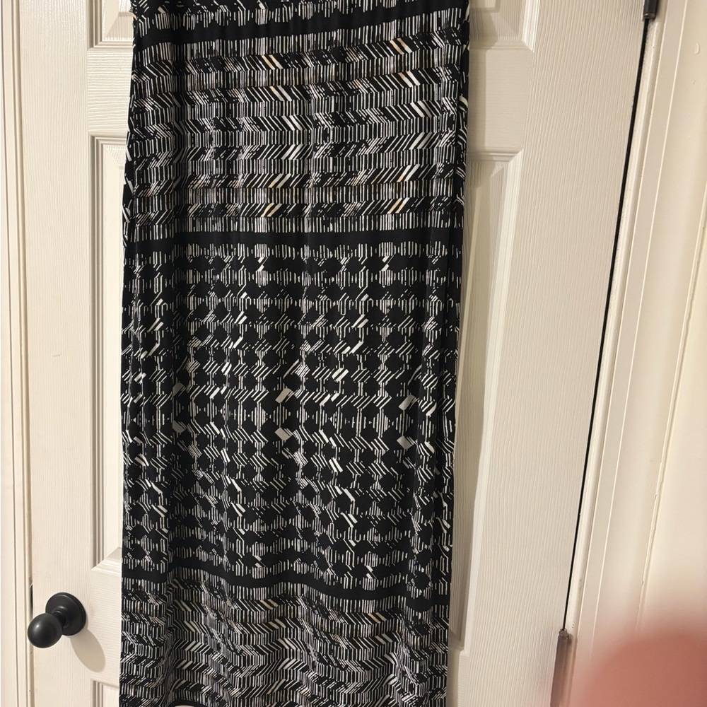 a.n.a Monochrome Striped Skirt Large Petite